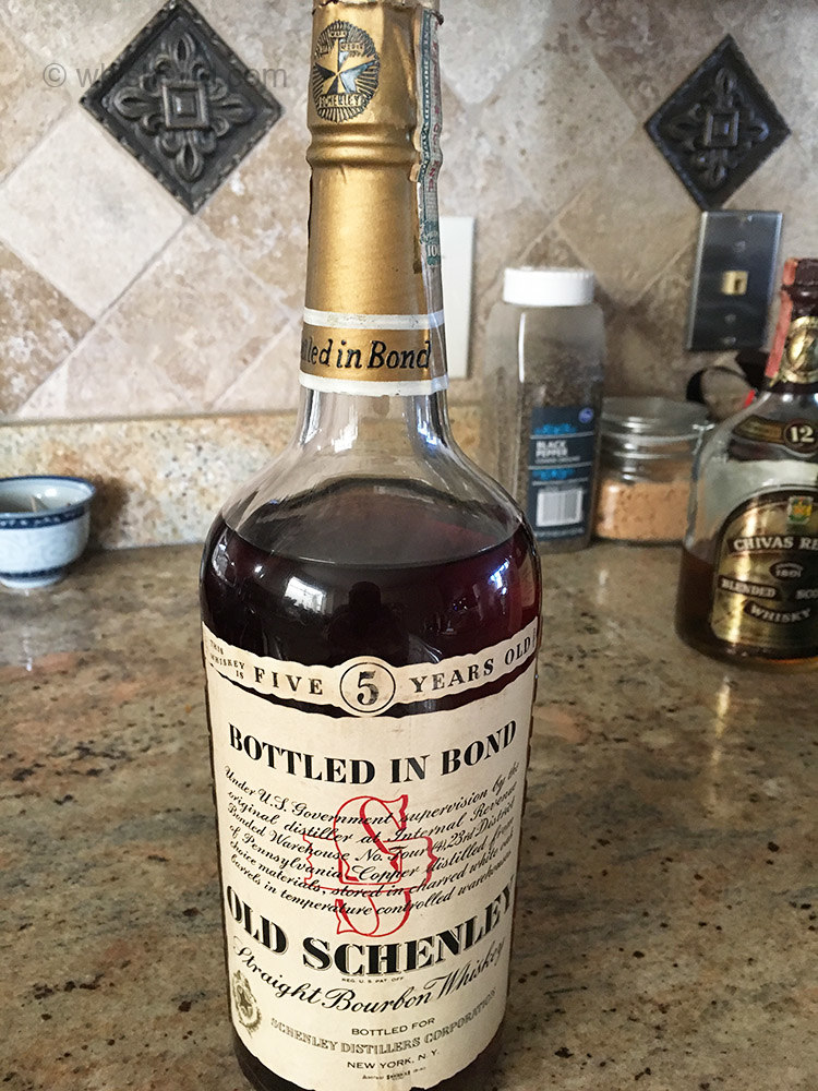 Schenley Bonded Bourbon 1936-1941