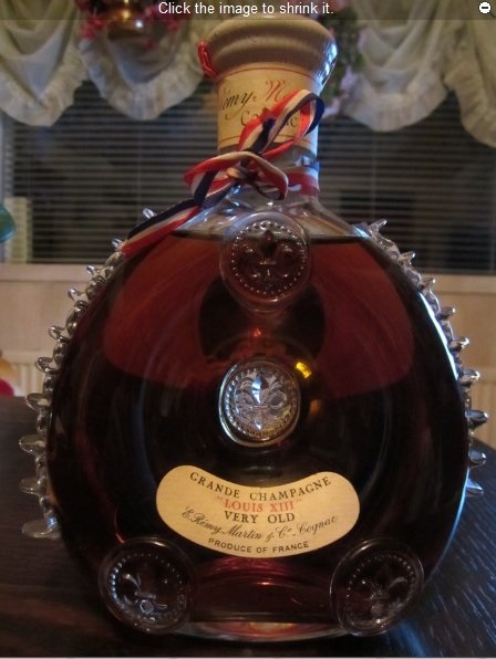 Classic era Louis XIII in octagonal red box, 1969–1978